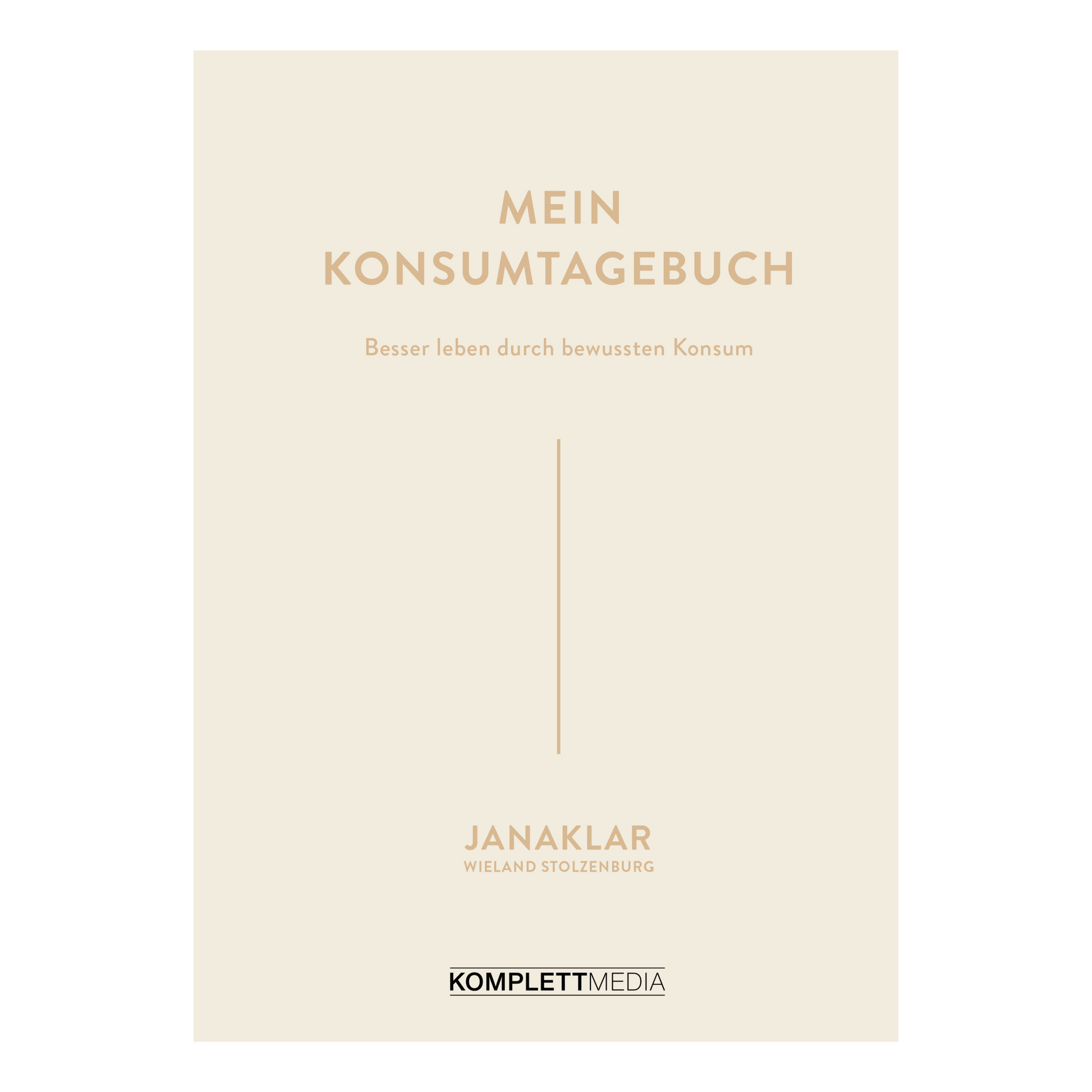 Buchcover von „Mein Konsumtagebuch“ – Reflexion über Konsumverhalten und Minimalismus