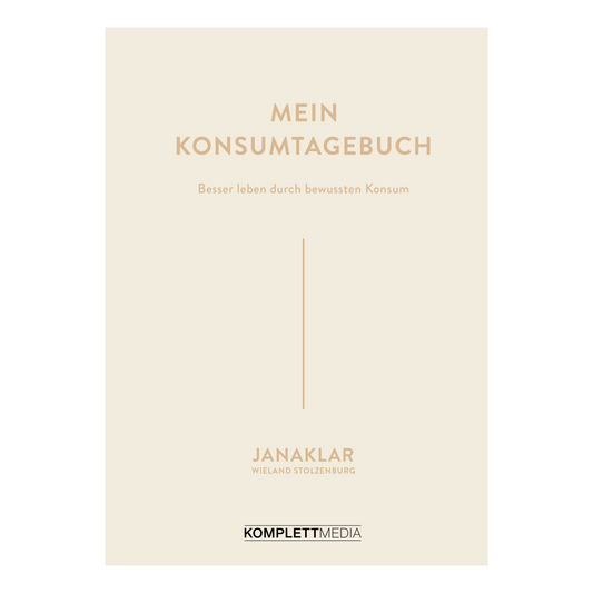Buchcover von „Mein Konsumtagebuch“ – Reflexion über Konsumverhalten und Minimalismus
