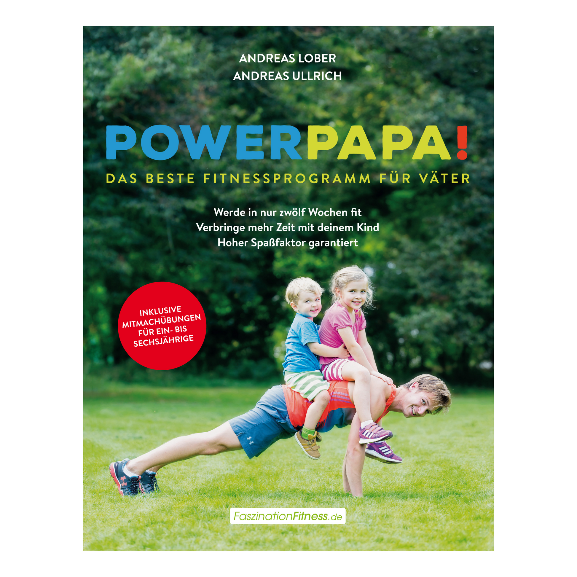Buchcover „Powerpapa“ – Fit werden und Zeit mit dem Kind verbringen von Andreas Lober & Andreas Ullrich